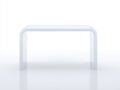 Console 125×42×77 cm - acrylique blanc brillant - table d'appoint moderne courbes douces pour chambre à coucher