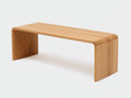 Banc en bois 150×42×46 cm - bois naturel - assise longue style contemporain pour salle à manger